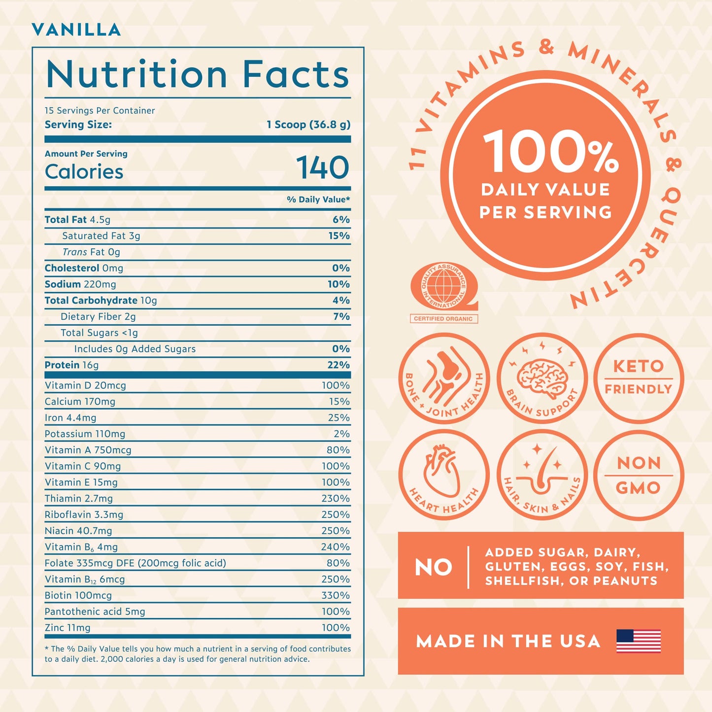 VANILLA ALL-IN-ONE SUPERFOOD POWDER 3 BAG BUNDLE
